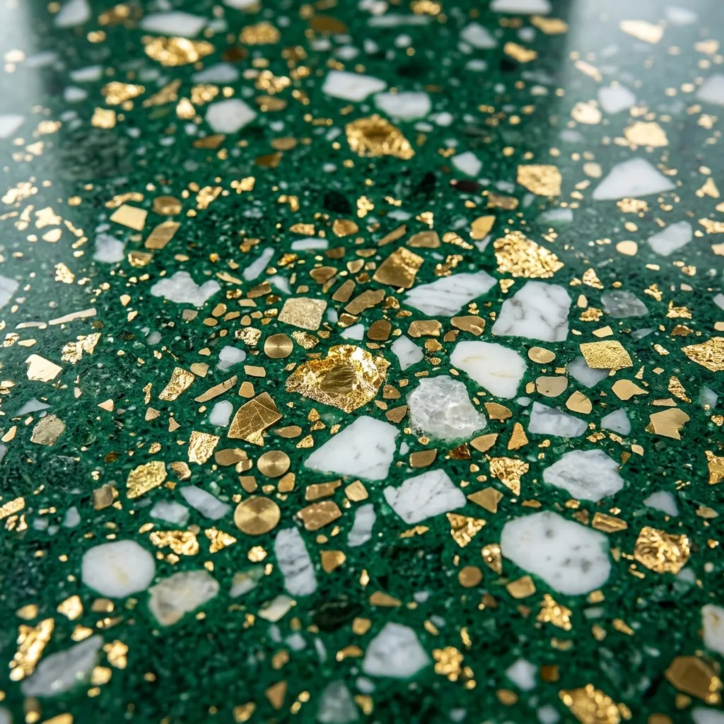 Emerald Forest Terrazzo Slab — Emerald Terrazzo