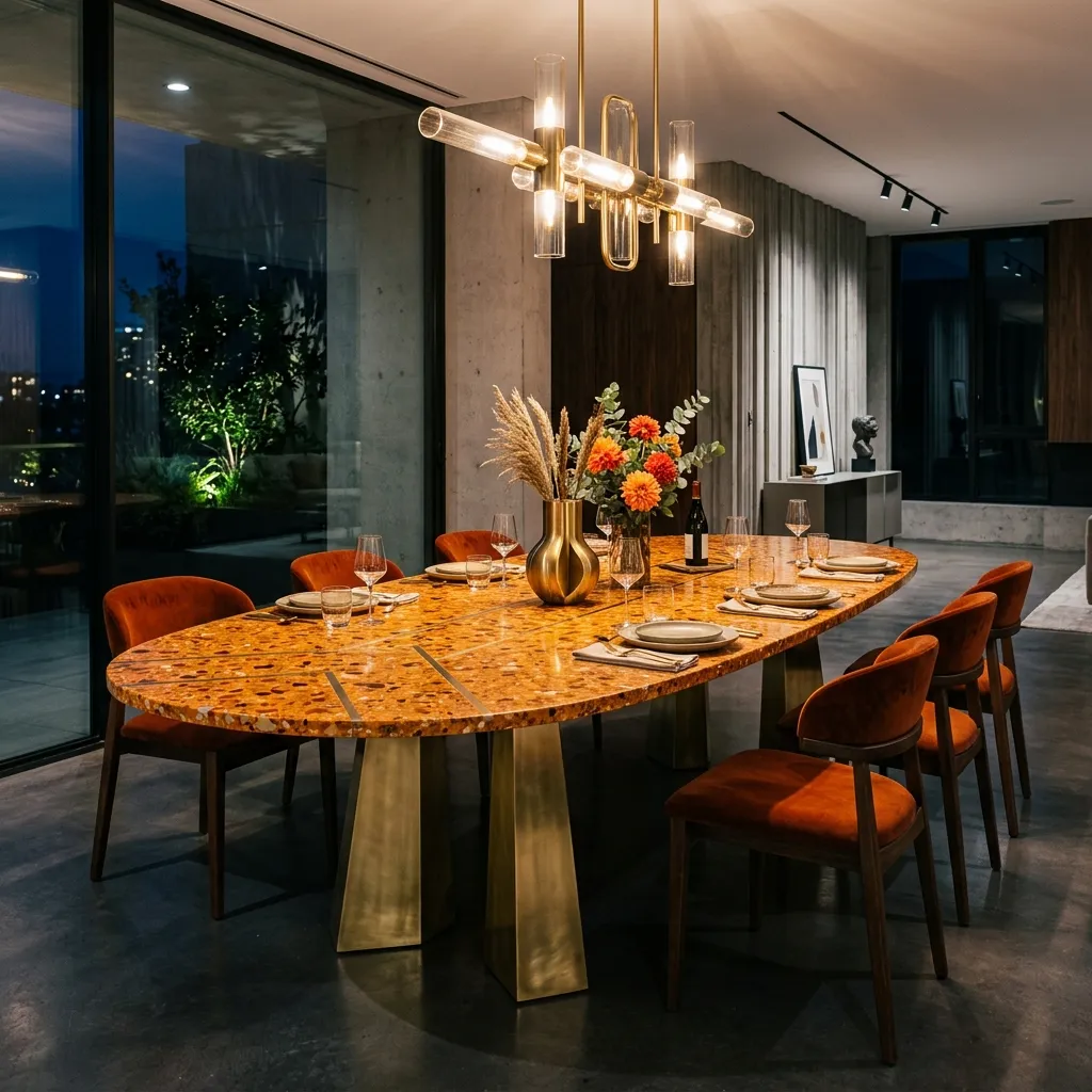 Amber Terrazzo Dining Table — Amber Table